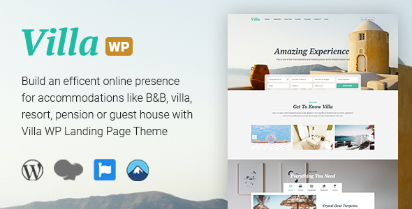 Villa - WordPress Bed & Breakfast Landing Page Logo